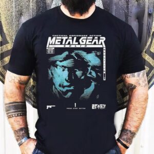 Metal Gear Solid 4 Guns Of The Patriots Tactical Espionage Action Press Start Button Shirt