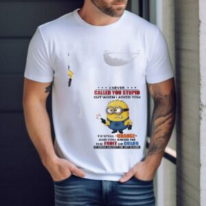 Minion I Never Called You Stupid But When I Asked You To Spell Orange Shirt