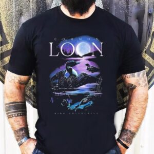 Moonlit Common Loon Bird Collective Shirt