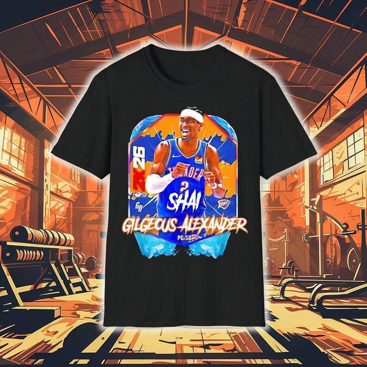 Oklahoma City Thunder Basketball Shai Gilgeous Alexander 2k26 Shirt Oklahoma City Thunder Basketball Shai Gilgeous Alexander 2k26 Shirt