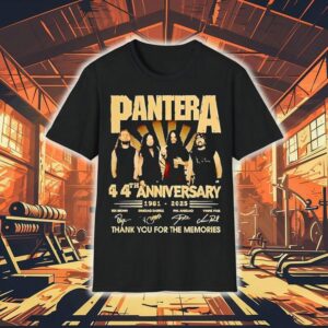 Pantera 44th Anniversary 1981-2025 Signatures Thank You For The Memories Shirt