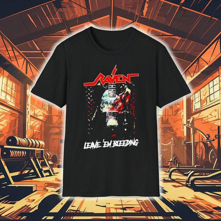 Raven Leave ‘em Bleeding Guitar Shirt Raven Leave ‘em Bleeding Guitar Shirt