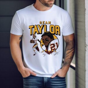 Sean Taylor Washington Commanders Signature Cartoon Shirt