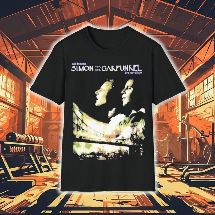 Simon Garfunkel 2009 Old Friends Tour Live On Stage Shirt Simon Garfunkel 2009 Old Friends Tour Live On Stage Shirt
