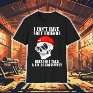 Skull I Can’t Have Soft Friends Because I Talk A Lil Aggressively Shirt