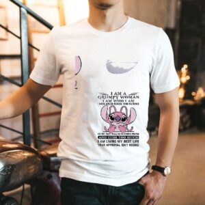 Stitch I Am A Grumpy Woman Iam Who I Am I Have Anger Issues Shirt