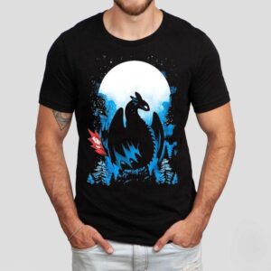 Toothless From How To Train Your Dragon In The Moonlight Shirt