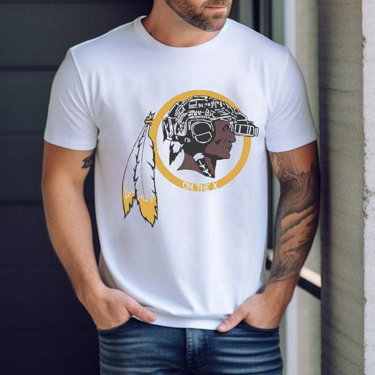 Washington Commanders Redskins On The X Mascot Shirt Washington Commanders Redskins On The X Mascot Shirt