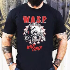 Wasp Wild Child World Tour 2025 1982 43 Years Motor Shirt