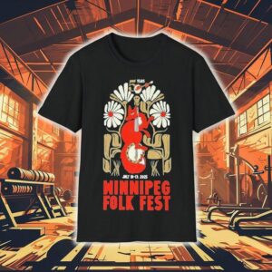 Winnipeg Folk Festival July 10-13 2025 50 Years Fox Guitar Shirt