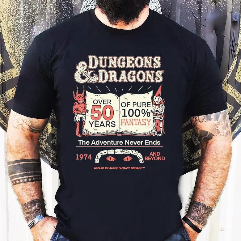 Wizard Of Barge Dungeons And Dragons 50 Years Of Fantasy The Adventure Never Ends 1974 And Beyond Shirt Wizard Of Barge Dungeons And Dragons 50 Years Of Fantasy The Adventure Never Ends 1974 And Beyond Shirt
