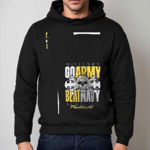 Army Black Knights Skull Beat Football Shirt 2 Army Black Knights Skull Beat Football Hoodie