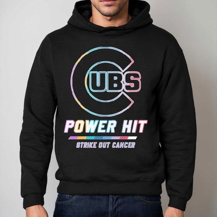 Chicago Cubs Power Hit Strike Out Cancer Shirt Chicago Cubs Power Hit Strike Out Cancer Shirt