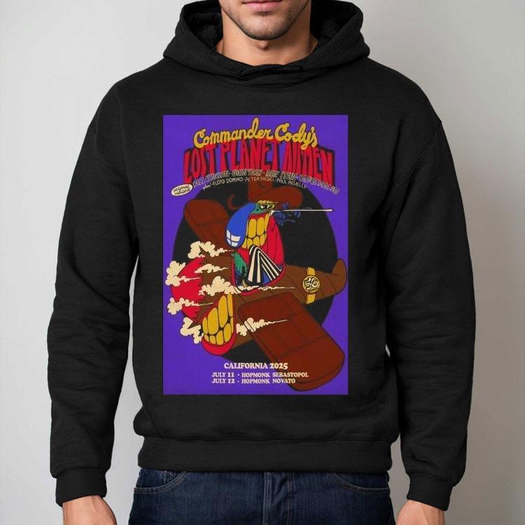 Commander Cody And His Lost Planet Airmen California 2025 Shows Shirt Commander Cody And His Lost Planet Airmen California 2025 Shows Shirt