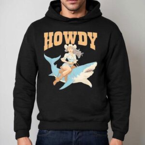Cowgirl Riding Shark Rodeo Shirt 2 Cowgirl Riding Shark Rodeo Hoodie