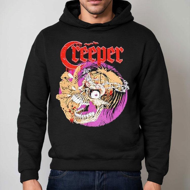 Creeper Distressed Skull-head Shirt Creeper Distressed Skull-head Shirt