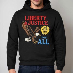 Eagle Liberty And Justice For All Hoodie