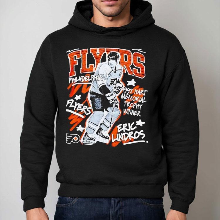Eric Lindros Philadelphia Flyers Hockey 1995 Hart Memorial Trophy Winner Shirt Eric Lindros Philadelphia Flyers Hockey 1995 Hart Memorial Trophy Winner Shirt