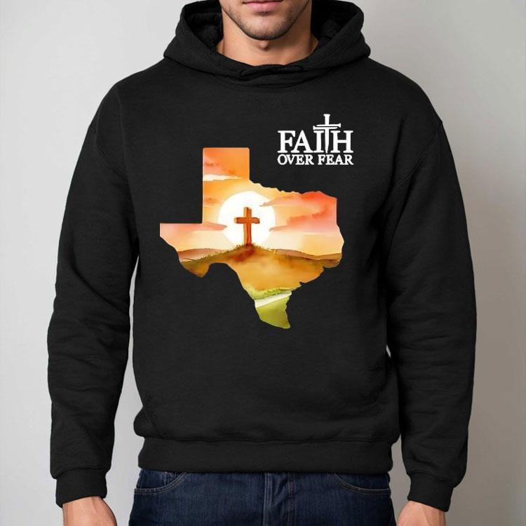 Faith Over Fear Print Shirt Faith Over Fear Print Shirt