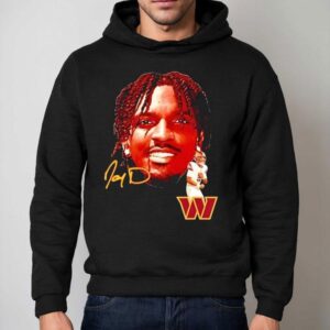 Jayden Daniels Big Face Washington Commanders Football Signature Shirt 2 Jayden Daniels Big Face Washington Commanders Football Signature Hoodie