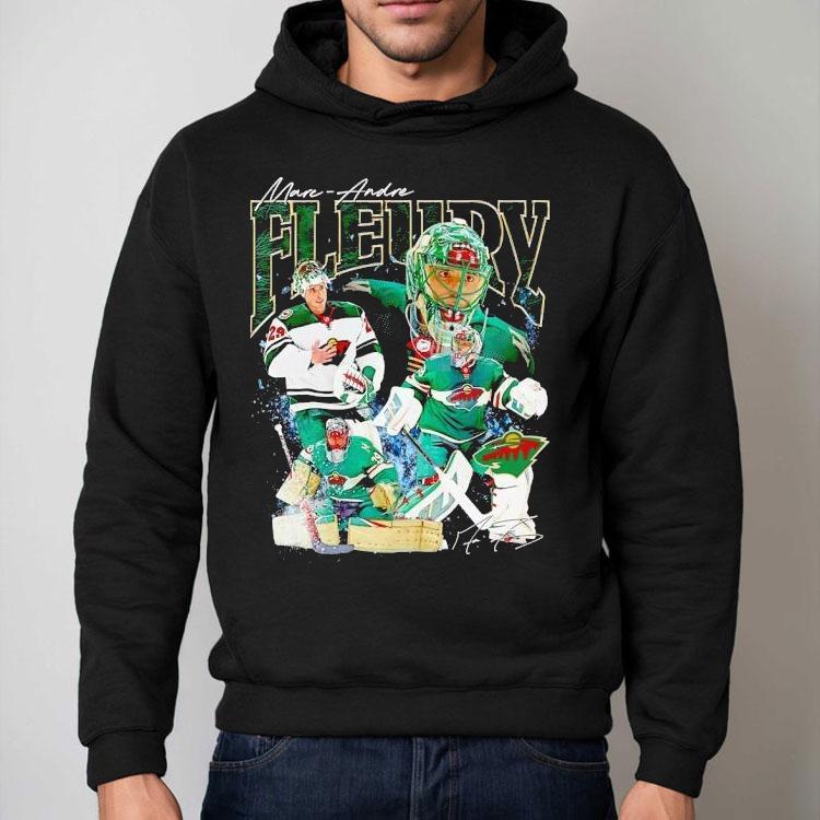 Marc-andre Fleury Minnesota Wild Hockey Signature Shirt Marc-andre Fleury Minnesota Wild Hockey Signature Shirt