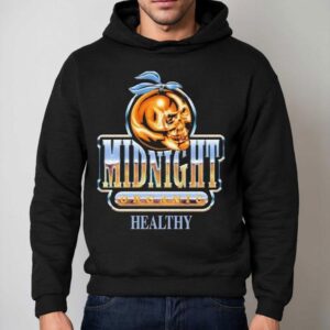 Midnight Organic Chrome Badge Healthy Hoodie