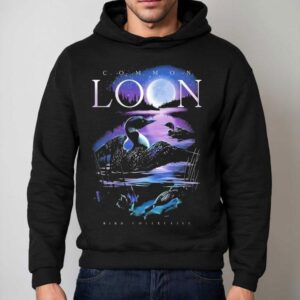 Moonlit Common Loon Bird Collective Hoodie