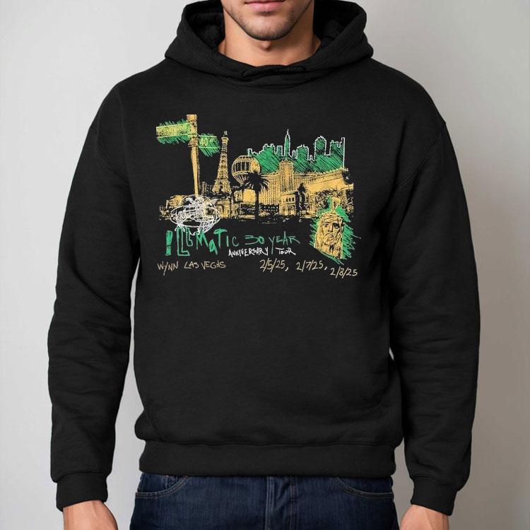 Nasir Jones Vegas Skyline Illmatic 30 Year Anniversary Tour 2025 Shirt Nasir Jones Vegas Skyline Illmatic 30 Year Anniversary Tour 2025 Shirt