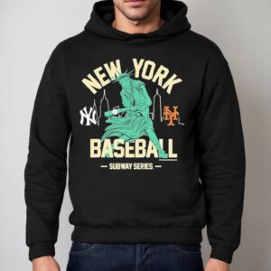 New York Yankees Vs New York Mets Subway Series Swinging Liberty Hoodie