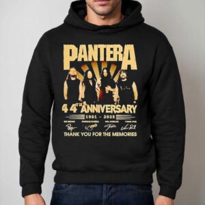 Pantera Th Anniversary Signatures Thank You For The Memories Hoodie
