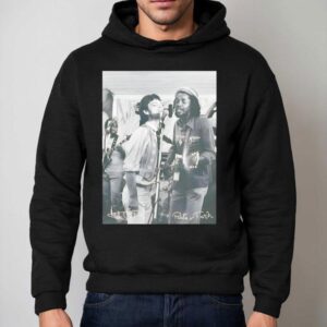 Peter Tosh Mick Jagger Walk And Don T Look Back Signatures Hoodie