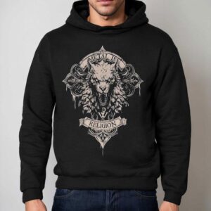 Powerwolf Metal Is Religion Wolfhead Hoodie