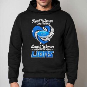 Real Women Love Football Smart Women Love The Detroit Lions Hoodie