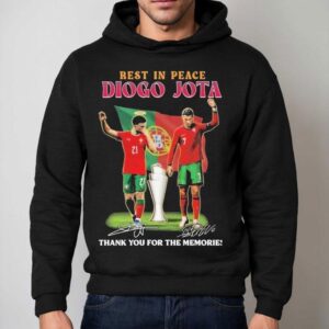 Rest In Peace Diogo Jota And Cristiano Ronaldo Thank You For The Memories Portugal Signatures Hoodie