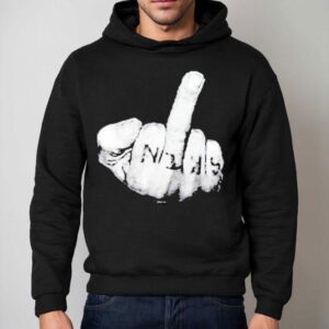 Ritchie Bruiser Support To Fight Cancer Middle Finger Hoodie
