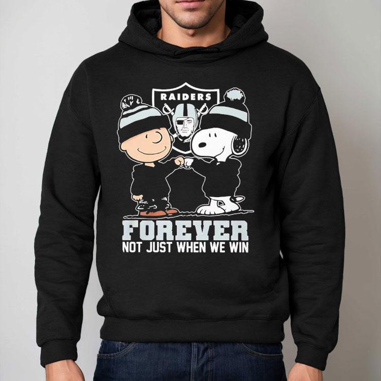 Snoopy And Charlie Brown Las Vegas Raiders Forever Not Just When We Win Shirt Snoopy And Charlie Brown Las Vegas Raiders Forever Not Just When We Win Shirt
