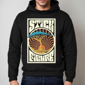 Stick Figure Sunrise Tree Hoodie