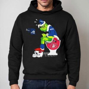 The Grinch Santa Toilet Seattle Seahawks Shit On Other Teams Los Angeles Rams Arizona Cardinals San Francisco 49ers Christmas Shirt 2 The Grinch Santa Toilet Seattle Seahawks Shit On Other Teams Los Angeles Rams Arizona Cardinals San Francisco Ers Christmas Hoodie