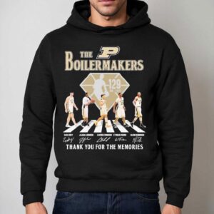 The Purdue Boilermakers Th Thank You For The Memories Signatures Hoodie