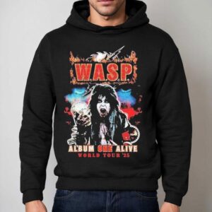 Wasp Album One Alive Blackie World Tour Hoodie