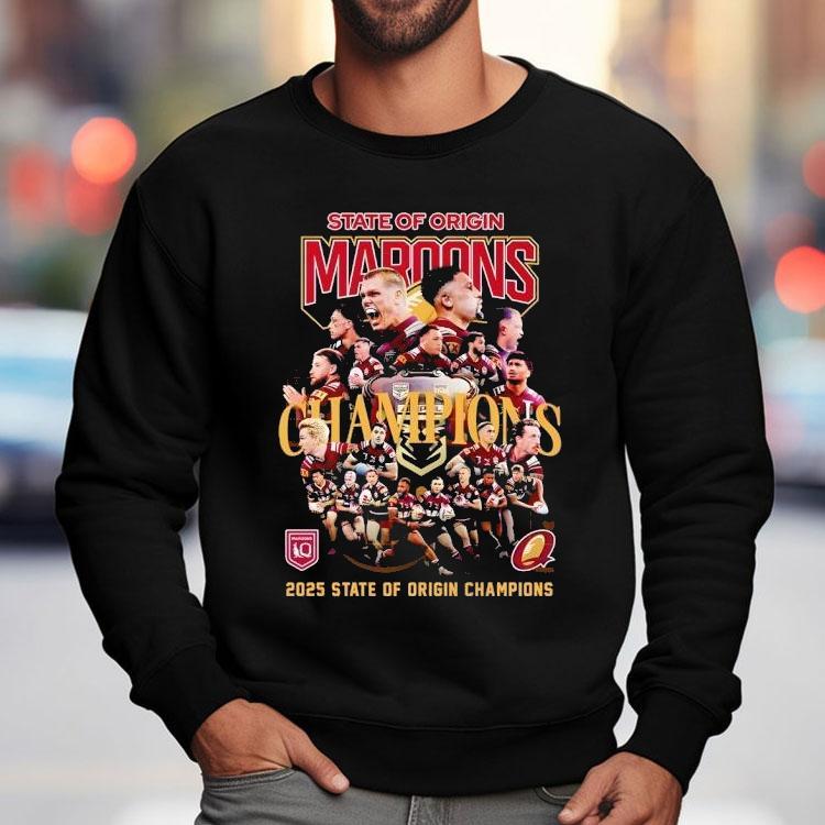 2025 State Of Origin Queensland Maroons State Of Origin Champions Shirt 2025 State Of Origin Queensland Maroons State Of Origin Champions Shirt