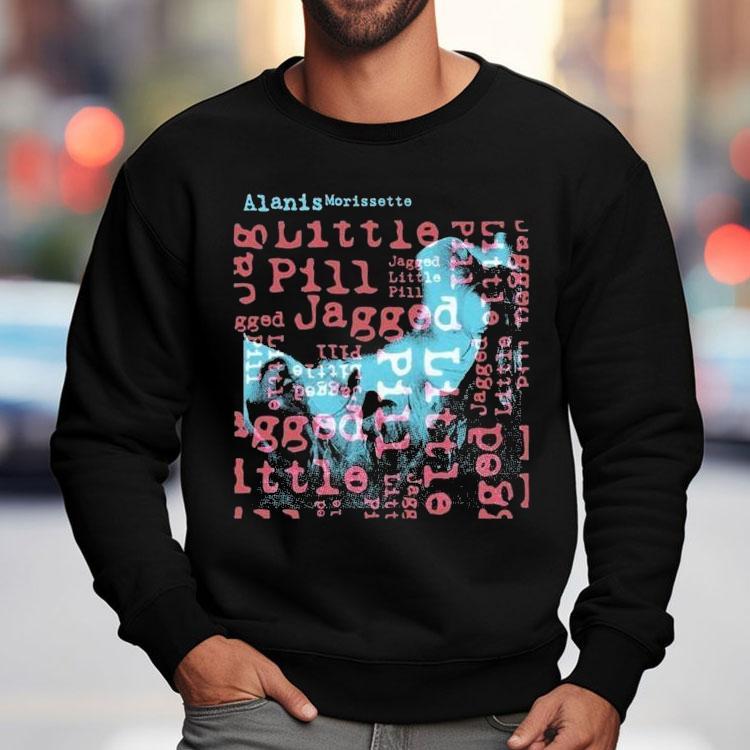 Alanis Morissette Jagged Little Pill Portrait Text Shirt Alanis Morissette Jagged Little Pill Portrait Text Shirt