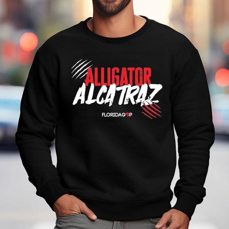 Alligator Alcatraz Florida Gop Scratch Logo Shirt Alligator Alcatraz Florida Gop Scratch Logo Shirt