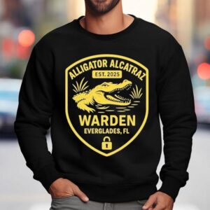 Alligator Alcatraz Warden Everglades Fl Est Gator Sweatshirt
