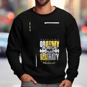 Army Black Knights Skull Beat Football Shirt 3 Army Black Knights Skull Beat Football Sweatshirt