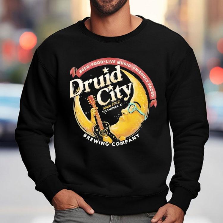 Beer Food Live Music Friendly Facis Druid City Shirt Beer Food Live Music Friendly Facis Druid City Shirt