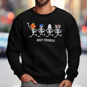 Best Friends Skeletons Halloween Shirt 3 Best Friends Skeletons Halloween Sweatshirt