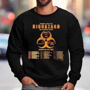 Biohazard X Onyx Divided We Fall Tour 2025 Dates Featuring The Classic Lineup In 30 Us Cities With Radioactive Logo Shirt 3 Biohazard X Onyx Divided We Fall Tour Dates Featuring The Classic Lineup In Us Cities With Radioactive Logo Sweatshirt