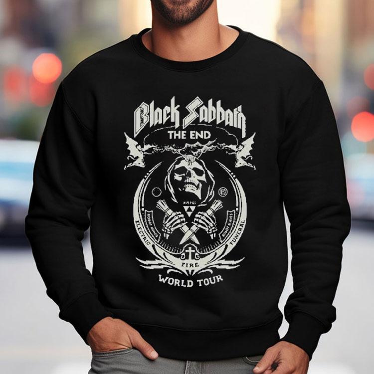 Black Sabbath The End World Tour 2025 Skeleton Shirt Black Sabbath The End World Tour 2025 Skeleton Shirt