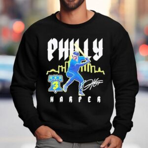 Bryce Harper Philly 3 City Connect Player Autographed Philadelphia Phillies Shirt 3 Bryce Harper Philly City Connect Player Autographed Philadelphia Phillies Sweatshirt